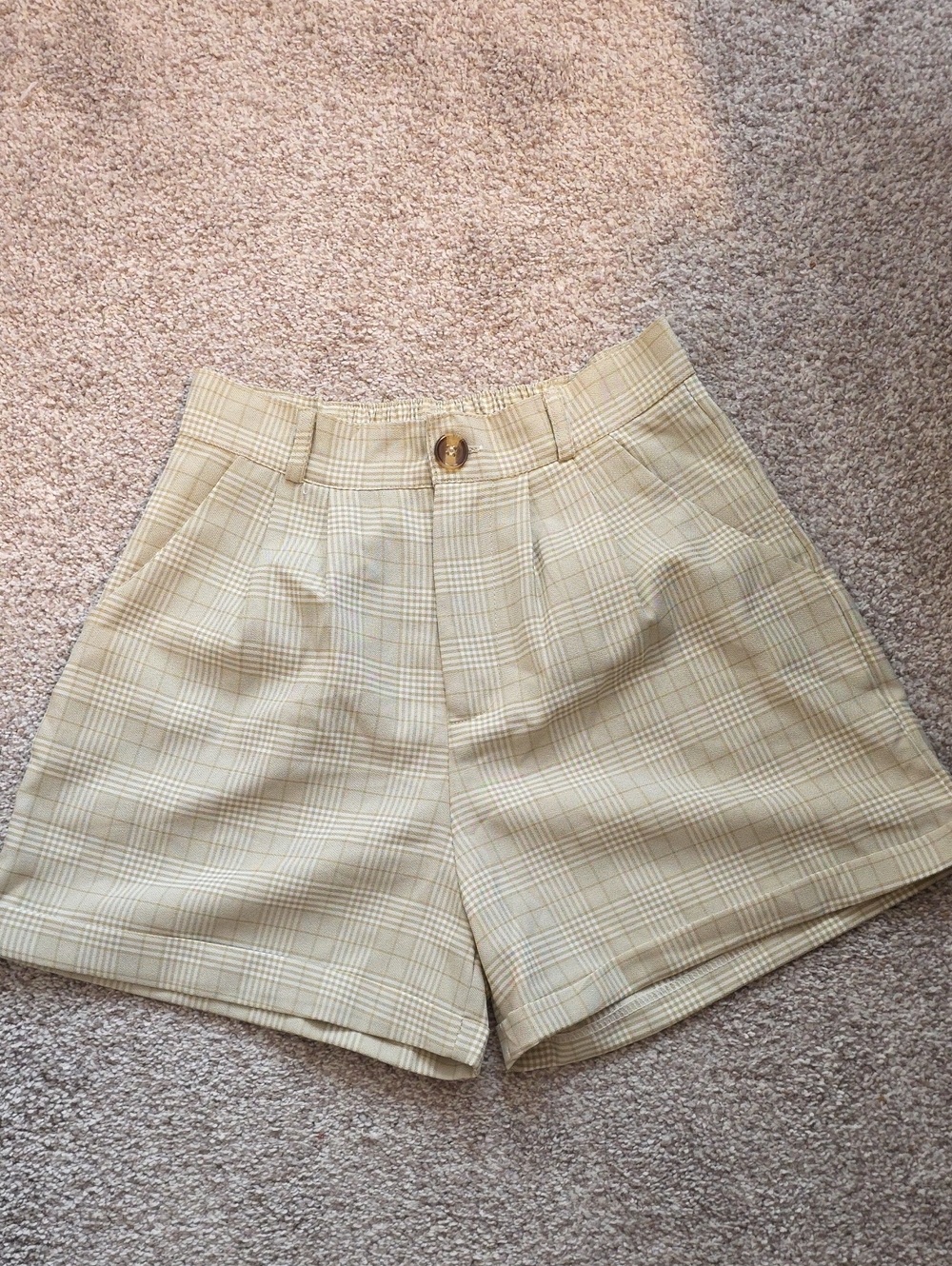 Pleated Front A Line Shorts